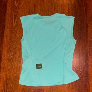 Vintage Aqua Blue lulu lemon athletic tee size:4